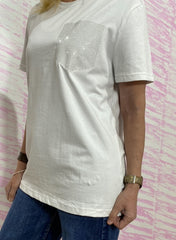T-shirt Glitter argento